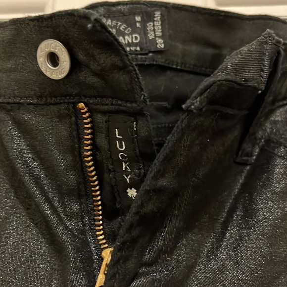 Lucky brand Charlie super skinny black pants size 10 - Picture 3 of 4